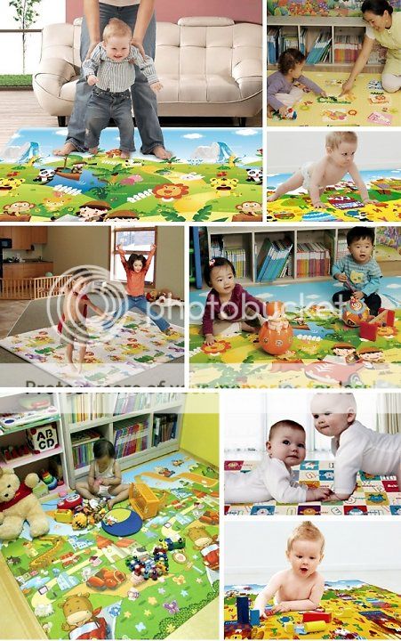 những tấm thảm tạo không gian thoái mái cho bé vui đùa tham choi han quoc cho be